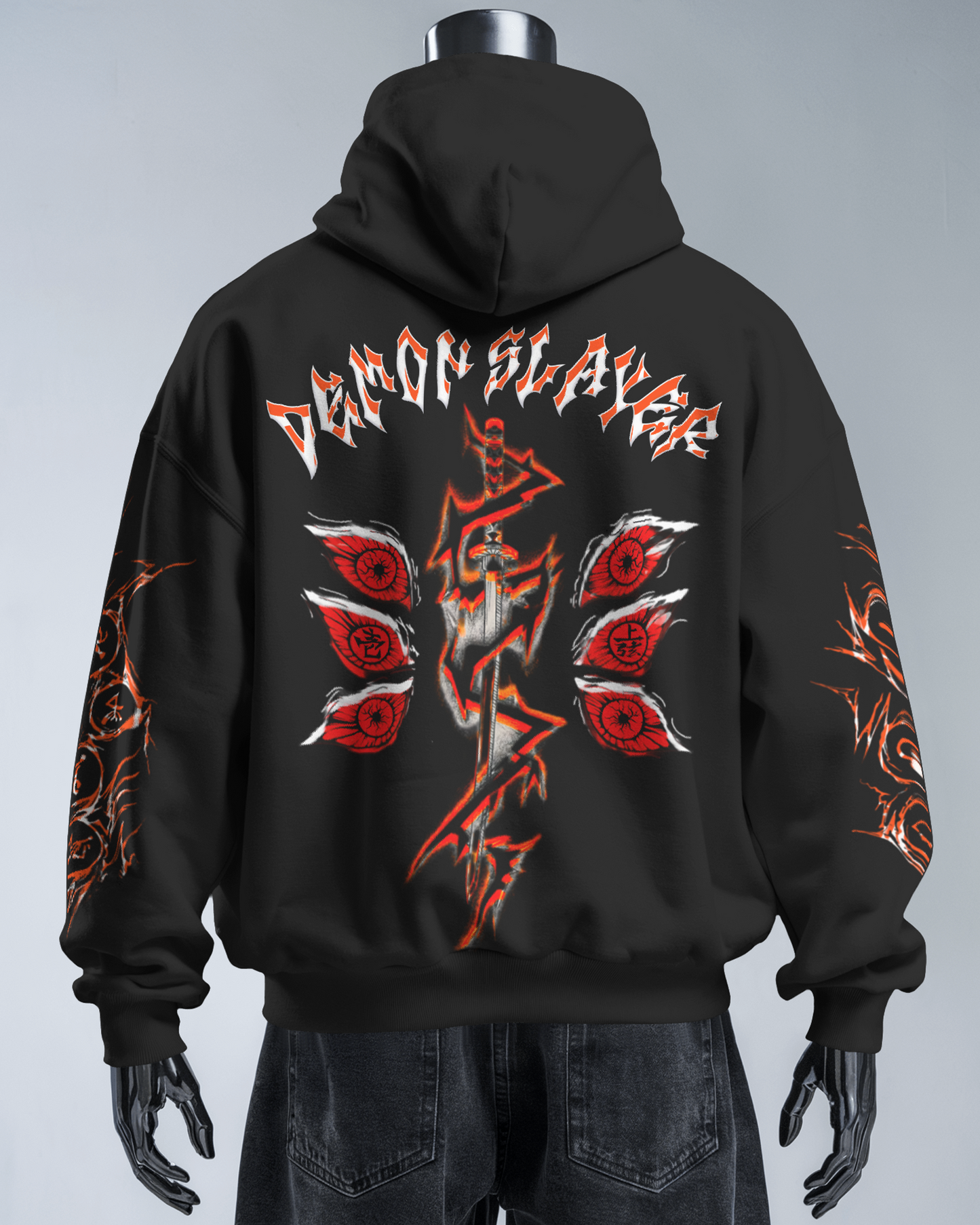 Demon Slayer “Fiery Eyes” Premium Hoodie